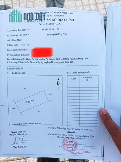 ĐẤT ĐẸP - GIÁ TỐT - Cần Bán Nhanh Lô Đất Vị Trí Đắc Địa Tại  TP Hồng Ngự, Đồng Tháp