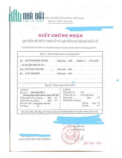 Bán nhà nhỏ xinh 8/11 Đường số 3, Hiệp Bình Chánh, Thủ Đức 2.5 tỷ