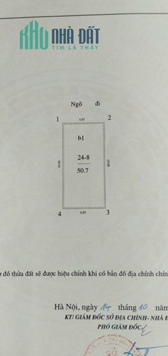 Bán đất 376 đường bưởi dt 50m2,mt 5,1 m ngõ ô tô giá 7,9 tỷ