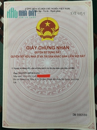 ĐẤT ĐẸP - GIÁ TỐT - Cần Bán Nhanh Lô Đất Vị Trí Đắc Địa Tại Xã Eakao Thành phố Buôn Ma Thuột