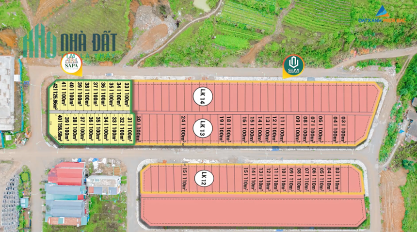Bán 2 lô đẹp giá đầu tư. Trung tâm thị xã Sa Pa. KĐT mới Tây Bắc