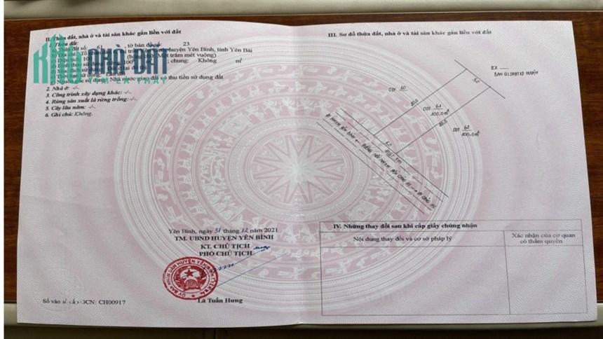 Chính chủ bán lô đất diện tích 100m2 gần dự án Ruby City Yên Bình Yên Bán. Giá 1.1 tỷ