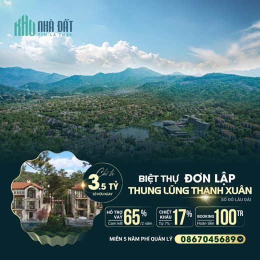 BIỆT THỰ THUNG LŨNG THANH XUÂN - BỘ SƯU TẬP ĐỘC QUYỀN GIỚI THƯỢNG LƯU