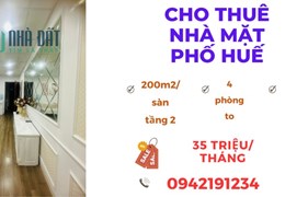 Cho thuê 200m2 nhà mặt phố Huế vị trí đẹp, hợp làm Spa, văn phòng, TT dạy học