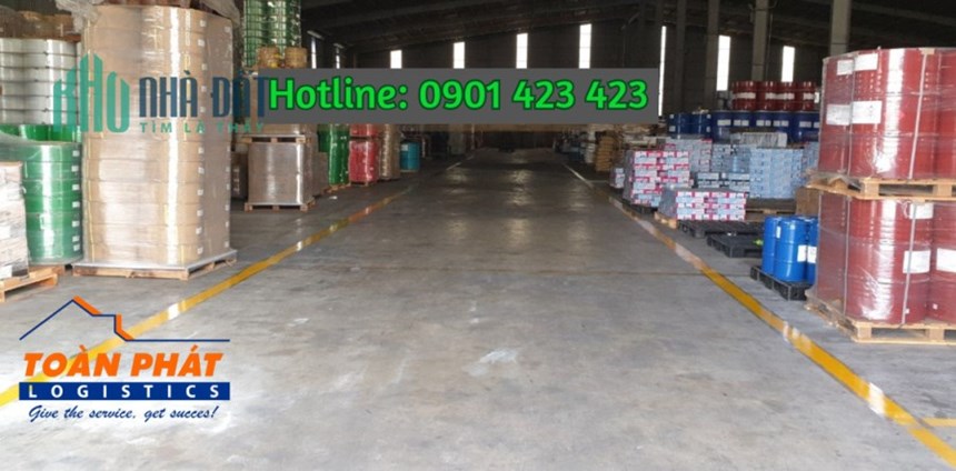 Cho thuê kho chứa hàng tại HCM, kho gần ga Sóng Thần, kho có PCCC tự động, giá rẻ