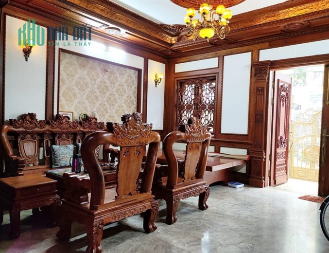 BIỆT THỰ GỖ CAO CẤP - DƯƠNG THỊ MƯỜI, QUẬN 12 - NGANG 6M, 4 TẦNG BTCT