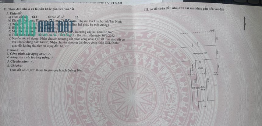 CHÍNH CHỦ BÁN GẤP Nhà Đất Vị Trí Đẹp Tại Xã Long Thành Nam, TX Hòa Thành - Tây Ninh