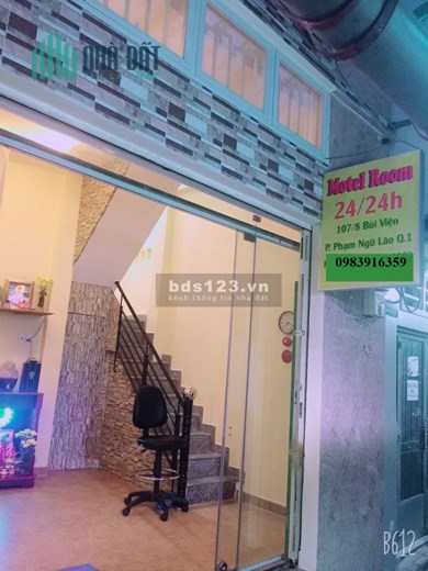 Cho thuê nhà nguyên căn hẻm 107 Bùi Viện, Phường Cầu Ông Lãnh, Quận 1