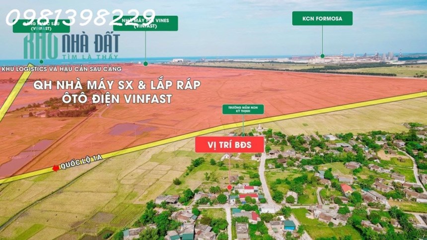 Cực hot - Cần bán 775,4m² có 752m² là đất ODT tại Xã Kỳ Thịnh, Kỳ Anh, giá đầu tư