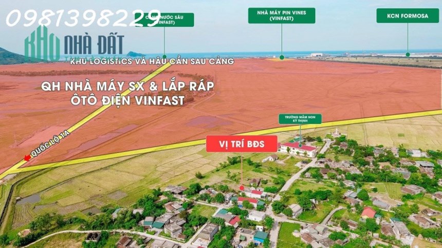 Cực hot - Cần bán 775,4m² có 752m² là đất ODT tại Xã Kỳ Thịnh, Kỳ Anh, giá đầu tư