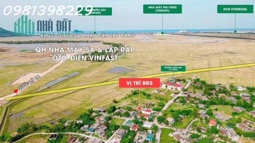 Cực hot - Cần bán 775,4m² có 752m² là đất ODT tại Xã Kỳ Thịnh, Kỳ Anh, giá đầu tư