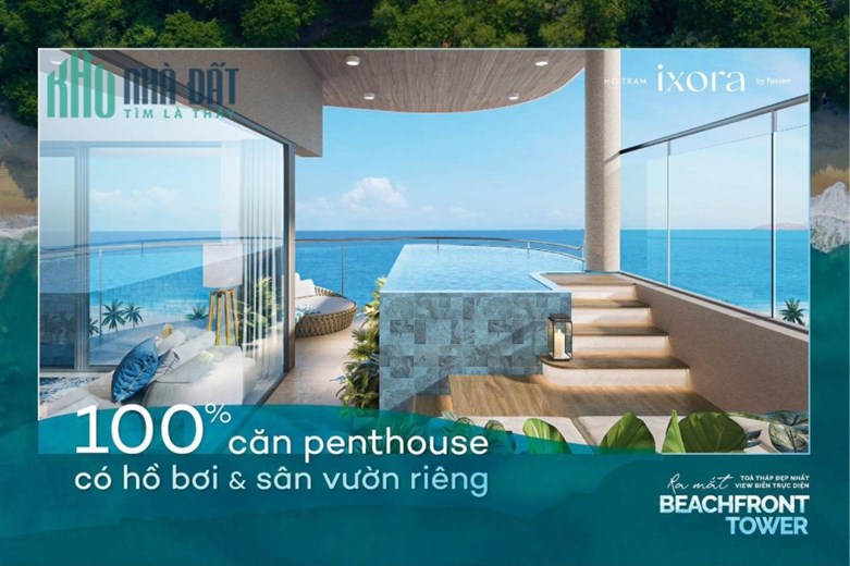 Tòa Tháp BEACHFRONT Siêu HOT Cuối Cùng Tại IXORA HỒ TRÀM - Hồ Bơi & Jacuzzi Ngoài Trời