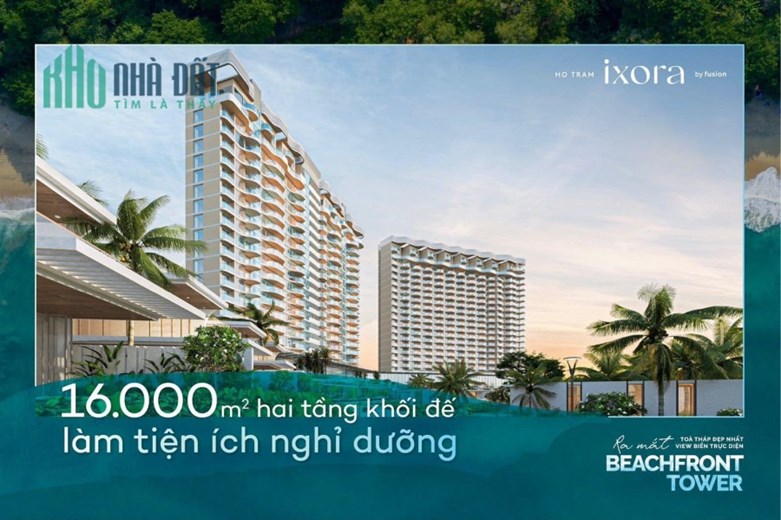Tòa Tháp BEACHFRONT Siêu HOT Cuối Cùng Tại IXORA HỒ TRÀM - Hồ Bơi & Jacuzzi Ngoài Trời