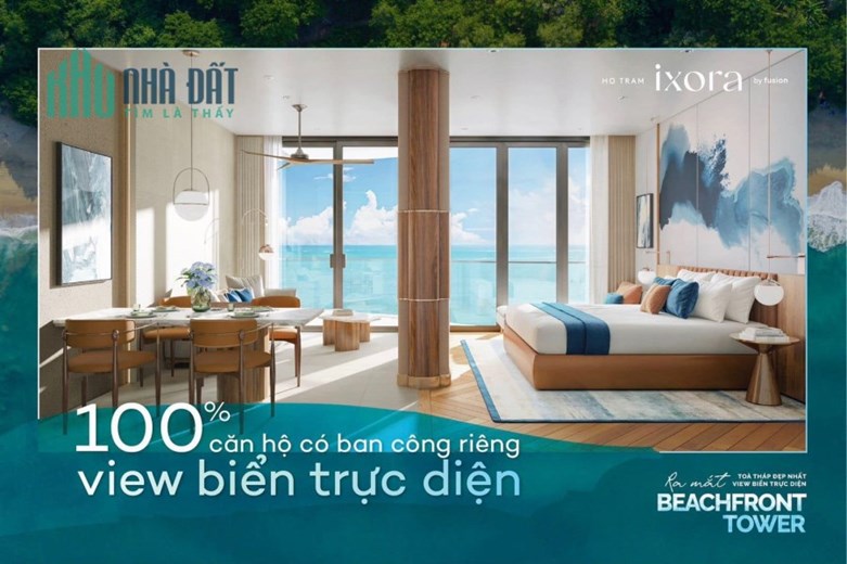 Tòa Tháp BEACHFRONT Siêu HOT Cuối Cùng Tại IXORA HỒ TRÀM - Hồ Bơi & Jacuzzi Ngoài Trời