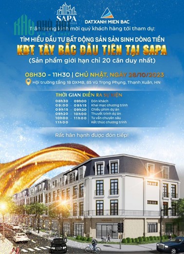 Xuất hiện siêu phẩm đầu tư Shophouse Sapa city cloud, 1 vốn 4 lời, Sở hữu lâu dài LH: 0961.873.689