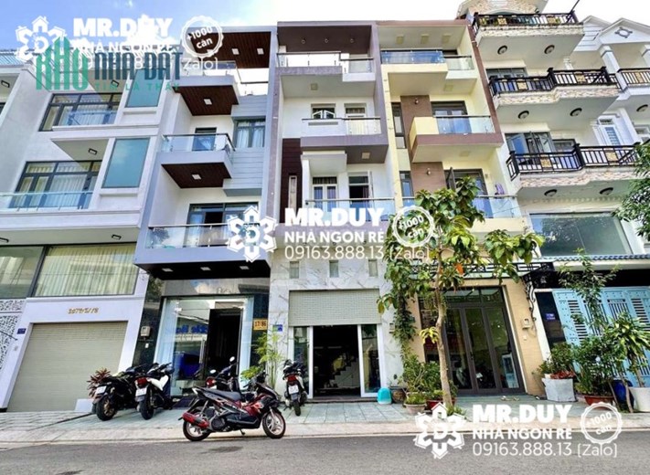 Bán nhà mặt tiền Quận 7 Khu dân cư Ven Sông Tân Phong 100m2(5x20) 4 tầng 6PN mới đẹp