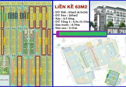 Bán cắt lỗ liền kề 63m2, 64m2, 65m2 Vinhomes Ocean Park 2 Hưng Yên