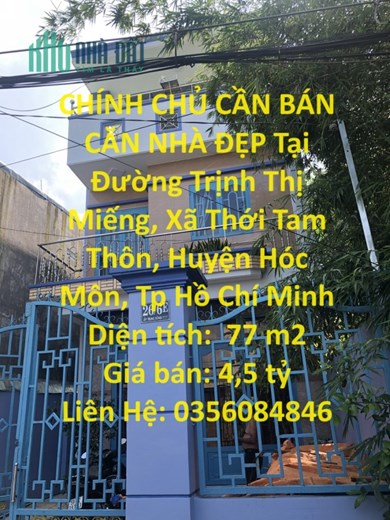 CHÍNH CHỦ CẦN BÁN CĂN NHÀ ĐẸP Tại Huyện Hóc Môn - HCM - Giá Đầu Tư