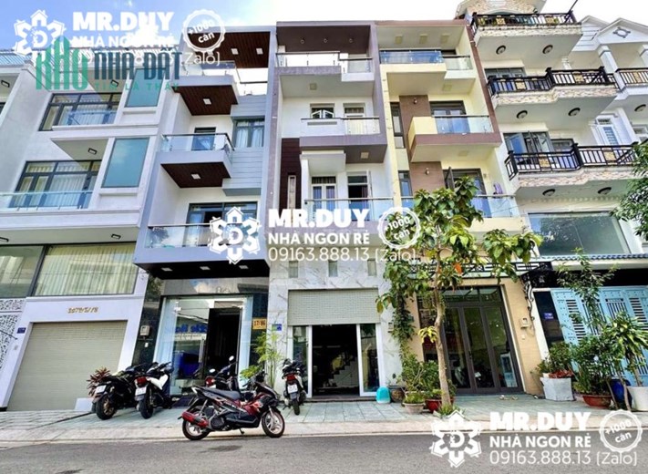 Bán nhà mặt tiền Quận 7 KDC Kim Sơn, Lê Văn Lương 100M2(5X20) 6 tầng thang máy