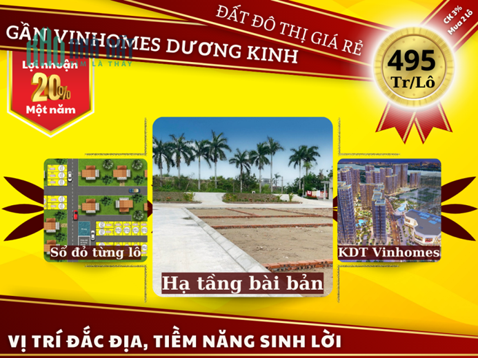 ❄ Cơ hội đầu tư bất động sản giá rẻ nhất thị trường khu vực gần Vinhomes Dương Kinh