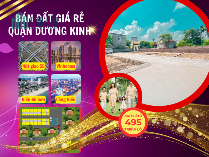Bán đất sổ đỏ phường Hòa Nghĩa giá 495 triệu/ lô, mua bán công chứng ngay trong ngày.