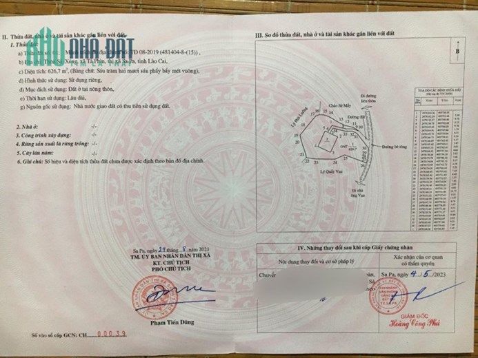 Bán đất nền tại trung tâm SẢ SÉNG phù hợp đầu tư đón sóng cao tốc Hà Nội - Lào Cai – Sapa
