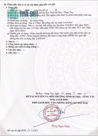 Sở Hữu Ngay Lô ĐẤT CHÍNH CHỦ - VỊ TRÍ ĐẸP Tại Xã Tân Hưng, TP Bà Rịa, Bà Rịa - Vũng Tàu