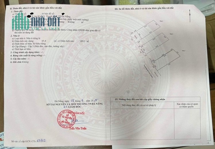 Cần bán căn nhà 4 tầng mê mặt tiền đường Nguyễn Phước Nguyên ,Thanh Khê,Đà Nẵng.