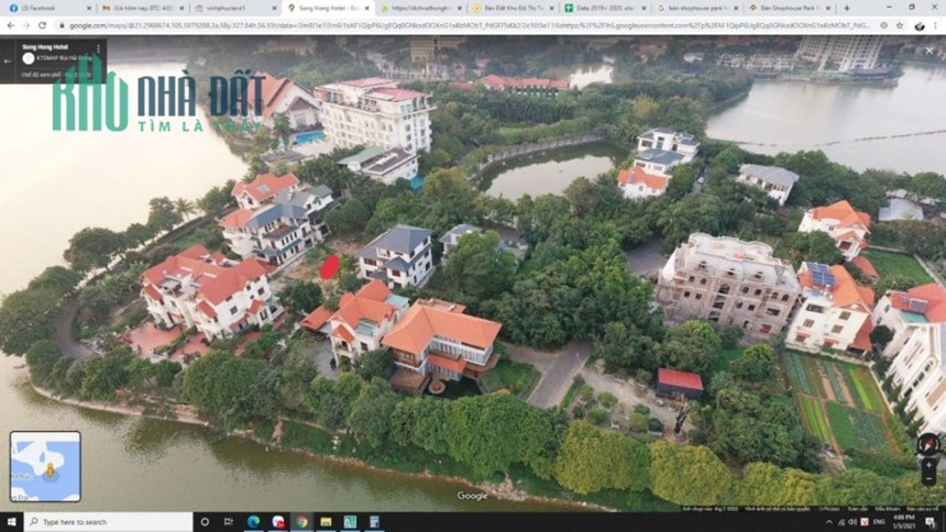 Bán lô cực hiếm view hồ Đầm Vạc DT 424m2, tích sơn, vĩnh yên