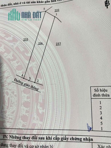 CHÍNH CHỦ BÁN ĐẤT KÈM MBKD SỔ HỒNG RIÊNG TRUNG TÂM TRẢNG BOM