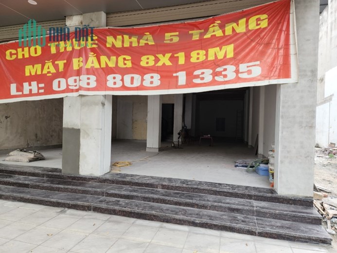 Tôi Chính chủ Cho thuê toà nhà 5 tầng gồm 2 lô mb liền kề MT8m làm văn phòng cửa hàng – Đường Kinh