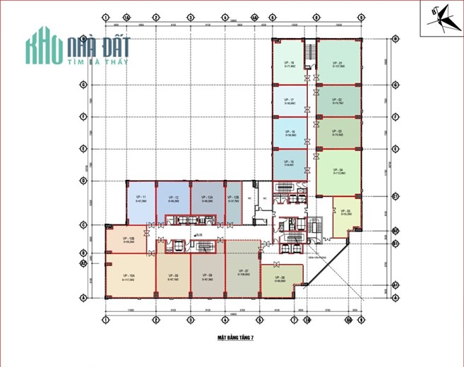 Bán Sàn Văn Phòng Golden Field - Hợp đồng thuê đến 2026 - Tỷ suất lợi nhuận 8% - Diện tích 150m2