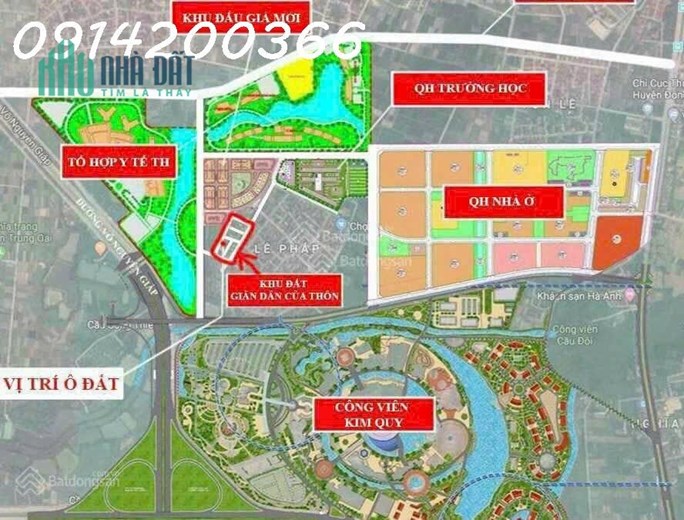 Bán khu đất đầu giá bán Lễ Pháp - Đông Anh. Lô đẹp giá thấp nhất môi trường. LH: 0914200366