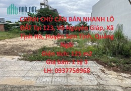 CHÍNH CHỦ CẦN BÁN NHANH LÔ ĐẤT Tại 123 Võ Nguyên Giáp, Xã Tịnh Hà, Huyện Sơn Tịnh, Quảng Ngãi