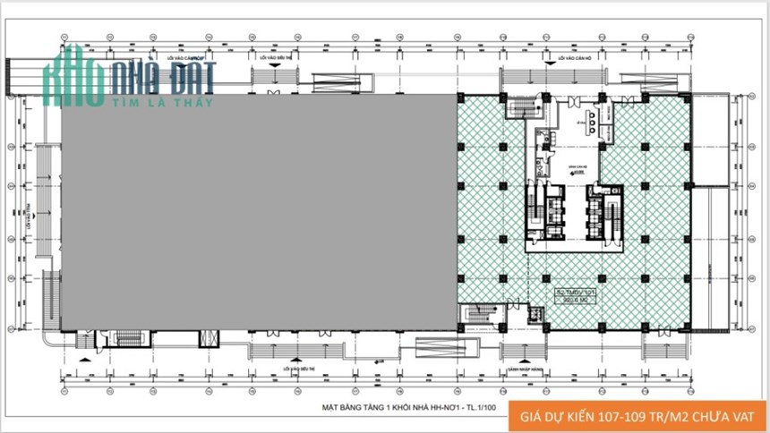 Bán Sàn Thương Mại Tầng 1 - Sở Hữu Lâu Dài - 920m2 - Có Thể Thanh Lý HĐ thuê hoặc nối tiếp