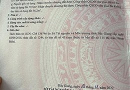 Chính chủ cần bán Lô Đất Thuộc Tổ Dân Phố Minh Phương – Thị Trấn Nham Biền – Yên Dũng – Bắc Giang.