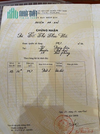 Bán gấp lô đất vị trí góc cực đẹp đường Kiều Sơn - Văn Cao. ngõ ô.tô GIÁ 3.69 tỉ