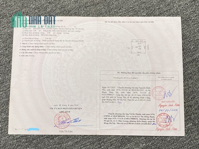 Bán 138m full thổ cư phú nghĩa ô tô vào đất giá 2.8 tỷ
