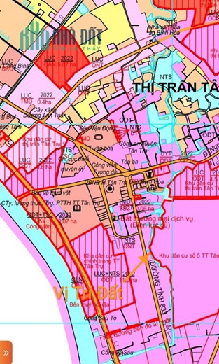 Bán lô đất thổ trung tâm thị trấn tân trụ giá 3,3 tỷ