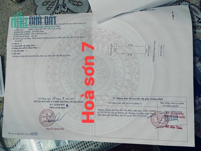 🔴💥Bán đất đường Hòa Sơn 7 - Hòa Liên, Hòa Vang - TP Đà Nẵng