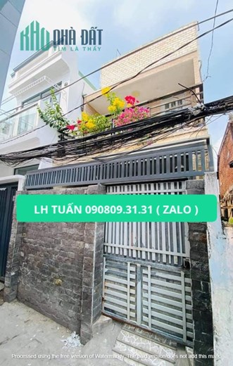 3131 - Bán Nhà  Nơ Trang Long Bình Thạnh DT : 50M2 , 2 Tầng , 3PN Giá 3 tỷ 950