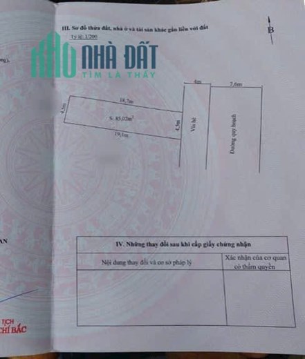 Bán  lô đất diện tích 177 M ngang 9  liền kề tái định cư Băc Cầu Đằng Hải Hải An