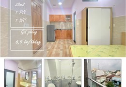 Cho thuê CHDV XVNT 28m2 gần Hàng Xanh