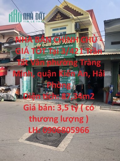 NHÀ BÁN CHÍNH CHỦ - GIÁ TỐT Tại Kiến An - Hải Phòng