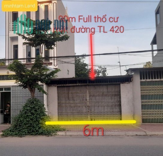Hoa hậu mặt đường 420 rộng 24m vỉa hè 5m
Mặt tiền rộng 6m2  - đất vuông vắn
 kinh doanh buôn bán