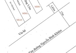 Bán 3 lô đất mặt đường Nguyễn Bỉnh Khiêm, Đông Hải 1, giá 46.8 tr/m2