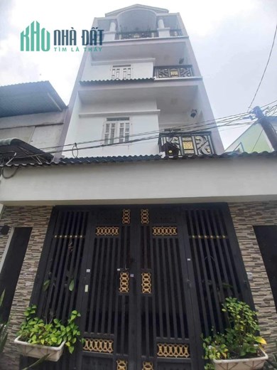 Bán Nhà Hương Lộ 2 Bình Tân, 4 Tầng, 80m2,Ngang Lớn 5m, Hẻm Ô tô Tận Nhà,