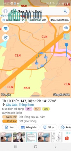 Bán đất 2 Mặt Tiền Nhựa Chính Xã Cây Gáo, Huyện Trảng Bom, Tỉnh Đồng Nai . 0938974428