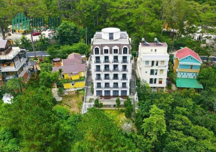 Bán khách sạn mặt tiền Trần Quang Diệu Đà Lạt view rừng thông