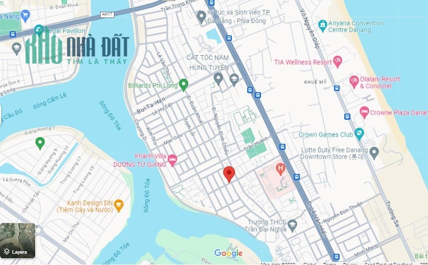 ► Mặt Tiền Đoàn Khê đường 11m, 100m2 3 tầng nhỉnh 6 tỷ